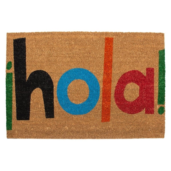 Calloway Mills 24 x 36 in. Hola Rectangular Doormat Natural & Black CA57167 - main